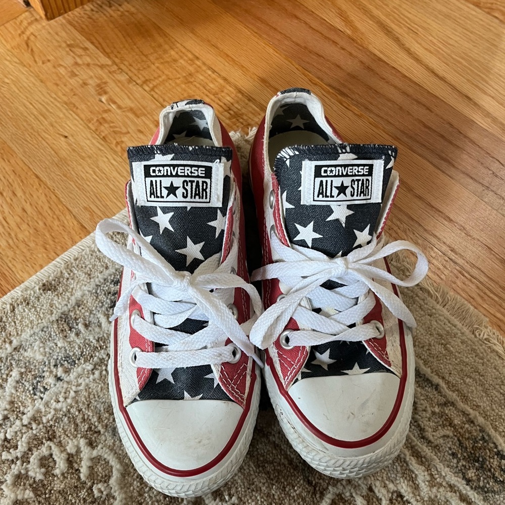 Converse All Star Black and White Star Sneakers